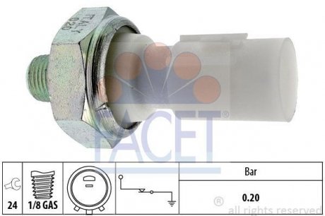 Датчик тиску оливи FACET 7.0182