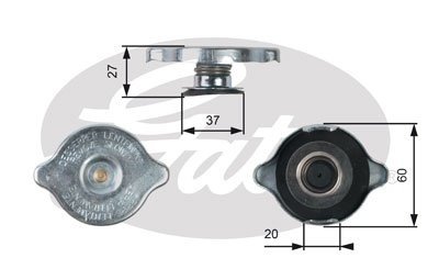 Крышка радиатора DB 207-609/Sprinter (1.4bar) GATES RC217