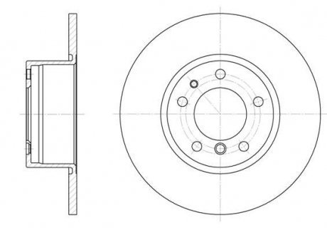 Диск тормозной (передний) BMW 5 (E34) 88-96 (302x11.7) REMSA 6347.00 (фото 1)