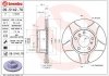 Диск тормозной (передний) BMW 5 (E34) -97 (302x22.4) BREMBO 09.5142.76 (фото 1)