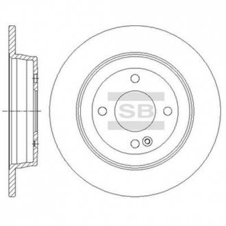Диск гальмівний Hi-Q (SANGSIN) SD1087