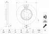 Диск тормозной (передний) Renault Megane III/Scenic III/Laguna III 07- (296x26) BOSCH 0986479551 (фото 5)