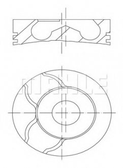 Поршень Fiat Doblo 1.9JTD 01- (82.40mm/+0.40) MAHLE / KNECHT 0101501 (фото 1)
