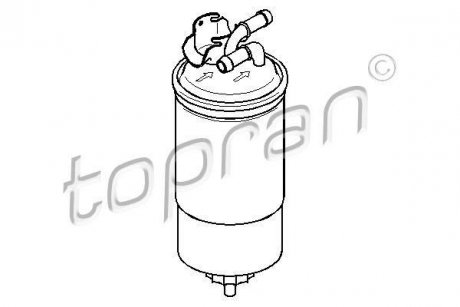 Фильтр топливный Audi A6 2.0TDI 04- TOPRAN / HANS PRIES 107 725