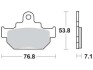 Гальмівні колодки TRW MCB550 (фото 1)