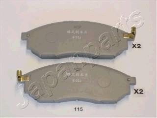 Колодки тормозные (передние) Renault Koleos 08-/Nissan Qashqai 07-13/Pathfinder/NP300/Murano 05- JAPANPARTS PA-115AF