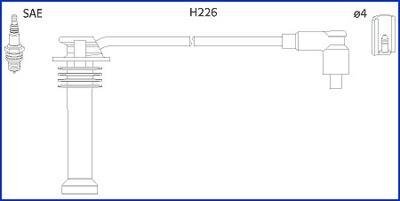 Провода зажигания Ford Connect 1.8 16V 02- (к-кт) HITACHI 134672 (фото 1)