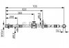 HONDA гальмівний шланг передн.прав. Accord -98, ROVER 600 -99 BOSCH 1987476754 (фото 1)