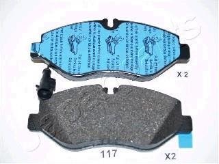 RENAULT к-т гальмівних колодок Maxity, NISSAN NT400 JAPANPARTS PA-117AF (фото 1)