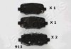 Колодки тормозные (задние) Fiat 500/Jeep Compass/Renegade 14- JAPANPARTS PP-913AF (фото 1)