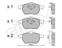 Колодки тормозные (передние) Audi A4 94-01/VW Passat B3/B4/B5 96-00 CIFAM 822-181-1 (фото 1)