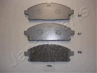 Колодки тормозные (передние) Nissan X-Trail 01-13/Pathfinder 97-04/Infiniti Q45 93-01/QX4 97- JAPANPARTS PA-154AF