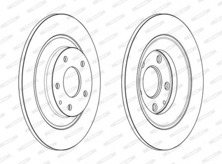 Диск тормозной (задний) Mazda CX-5/CX-8 11- (303x10) FERODO DDF2609C (фото 1)