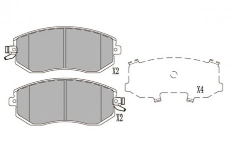 Колодки тормозные (передние) Subaru Impreza 1.5/1.6 01-09 KAVO KBP-8025