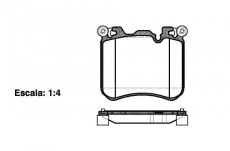 Колодки тормозные (передние) BMW X5 (E70)/X6 (E71/E72) 06- REMSA 1413.00