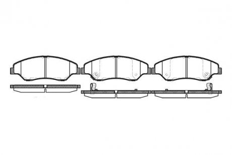 KIA гальмівні колодки передні Sportage 2.0 TD 97- REMSA 0739.02