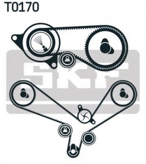 Комплект ГРМ + помпа Audi A4/VW Passat 2.5TDI 97-05 (CT1015) SKF VKMC 01952 (фото 1)