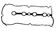 Прокладка крышки клапанов Mazda 323 1.5 16V 94-98 BGA RC0340 (фото 1)