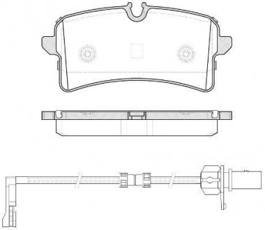 Колодки тормозные (задние) Audi A6/A7/A8 12-18 REMSA 1505.12 (фото 1)