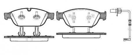 Колодки тормозные (передние) Audi A6/A7 10- REMSA 1441.12