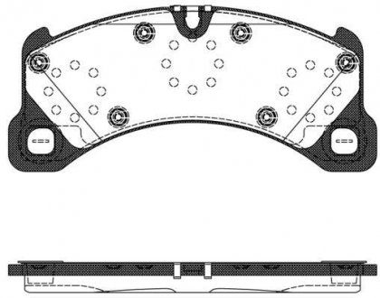 Колодки тормозные (передние) Porsche Panamera 16- REMSA 1345.50 (фото 1)