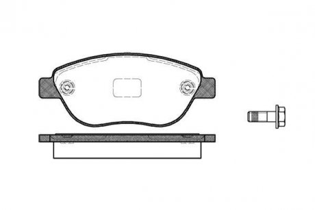 Колодки тормозные (передние) Citroen C3/C4 02-/Berlingo/Peugeot 307 98-11/Partner 01-08/207 06-15 REMSA 0859.10