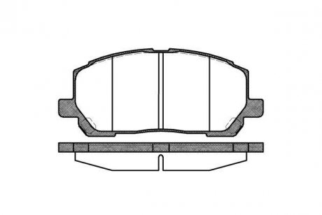 Колодки тормозные (передние) Lexus RX/Toyota Highlander 00-07 REMSA 0855.00 (фото 1)