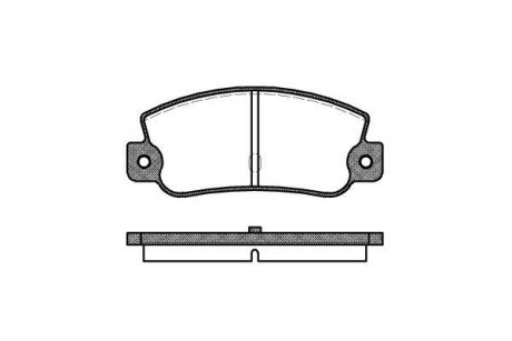 Колодки тормозные (задние) Audi A4 -00/A6 -97 REMSA 0025.30