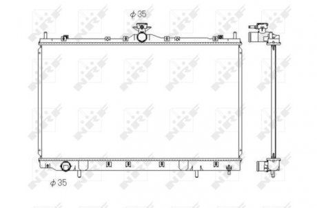 Радіатор охолоджування NRF 53431 (фото 1)