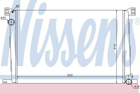 Радіатор охолоджування NISSENS 69706