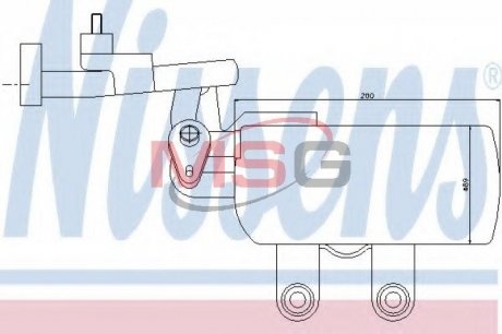 Осушитель кондиционера Volvo C30/C70/S40/V50 1.6-2.5 03-13 NISSENS 95385 (фото 1)