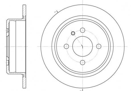 Диск тормозной (задний) BMW 3 (E30) 85-94/3 (E21) 78-82 (258x9.9) REMSA 6197.00