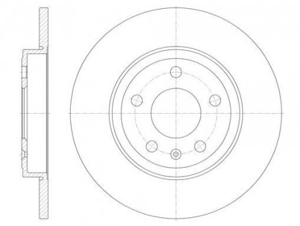 Диск тормозной (задний) Audi A4 04-09/Seat Exeo 08- (288x12) REMSA 61011.00