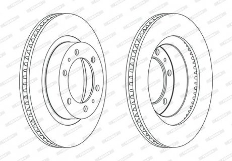 Диск гальмівний FERODO DDF2607C