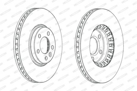 Диск гальмівний FERODO DDF2182C-1