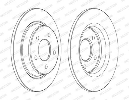 Диск гальмівний FERODO DDF1546C