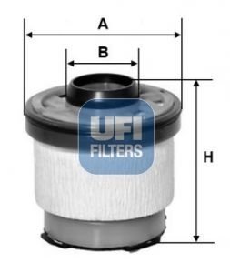 Фильтр топливный Ford Ranger 2.2/3.2 TDCI 11- UFI 26.102.00 (фото 1)