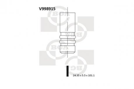 Клапан двигуна BGA V998915 (фото 1)