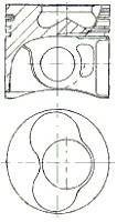 Поршень NURAL 87-114907-95