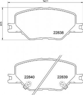 Колодки тормозные (передние) Opel Insignia B 17- BREMBO P59096