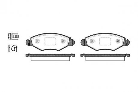 Колодки тормозные (передние) Peugeot 206 98-/Peugeot 206+ 09-13/Peugeot 306 93-01 REMSA 0643.20