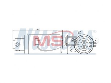 Осушитель кондиционера Audi A4/A5/Q5 2.0-3.0D 08-17 NISSENS 95076 (фото 1)