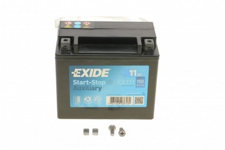 Акумуляторна батарея 11Ah/150A (150x90x130/+L) (Start-Stop/допоміжна) EXIDE EK111