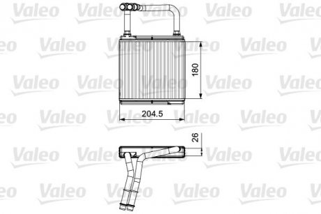 Радиатор печки MB E-class (W211) 02-08 Valeo 811526