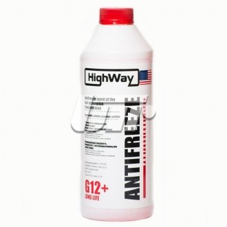 Антифриз ANTIFREEZE G12+ концентрат червоний 1,5л HighWay 10023