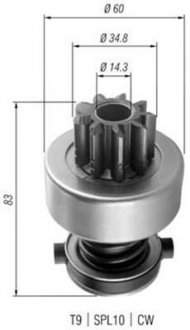 Бендикс (z=9) DB Atego/Vario [940113020358] MAGNETI MARELLI AMB0358 (фото 1)