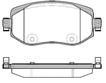 Колодки гальмівні передні Renault Megane IV 15- WOKING P16243.08