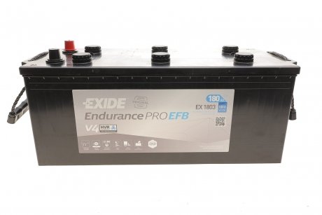 Акумуляторна батарея 180Ah/1000A (513x228x223/+L/B0) EndurancePro (EFB) EXIDE EX1803