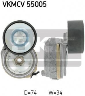 Ролик з натягувачем APV1128 D=74, W=34 SKF VKMCV 55005