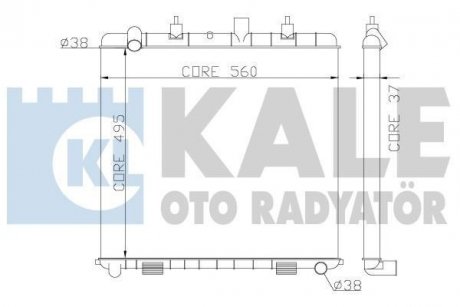 LANDROVER Радиатор охлаждения Range Rover II 3.9/4.6 98- Kale 359300 (фото 1)